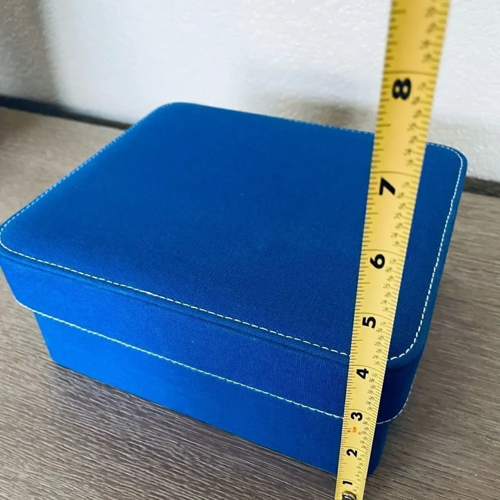 Ralph Lauren Blue Cologne Fabric Lidded Storage Container